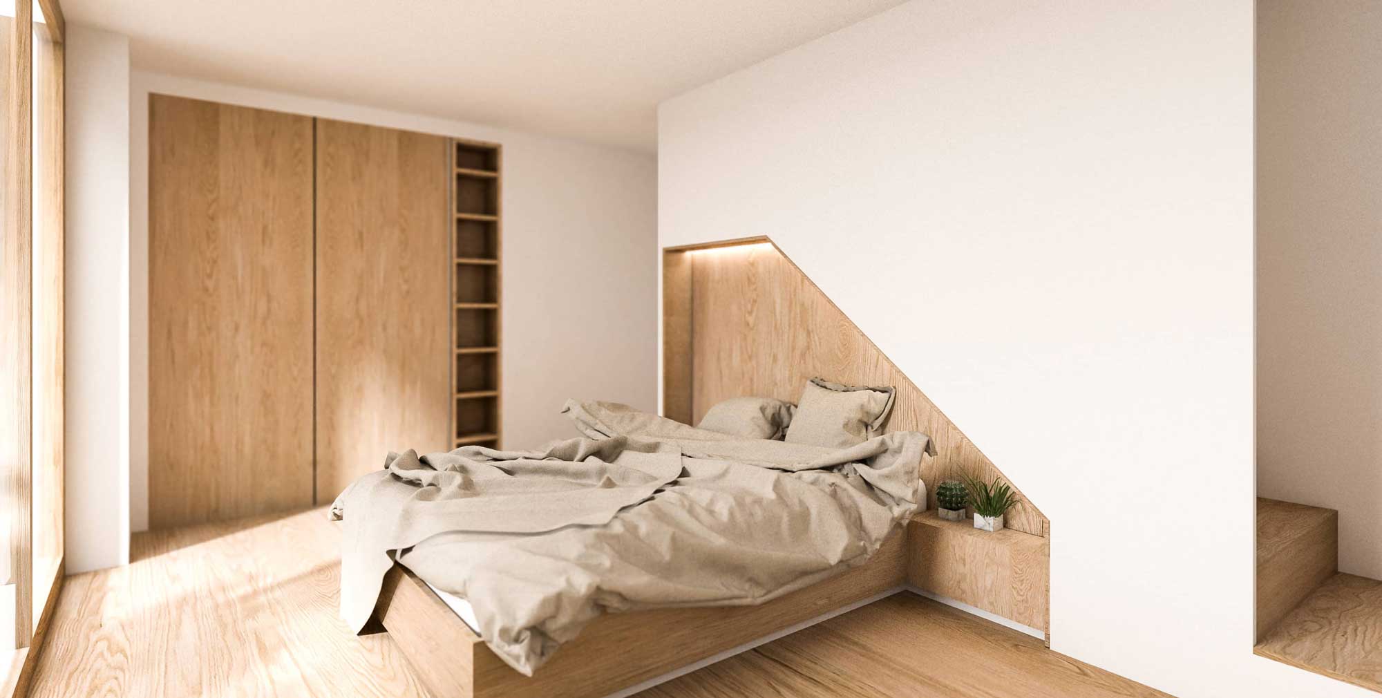 Innenarchitektur Visualisierung Schlafzimmer | Umbau Architektur | Nähe München, Deutschland