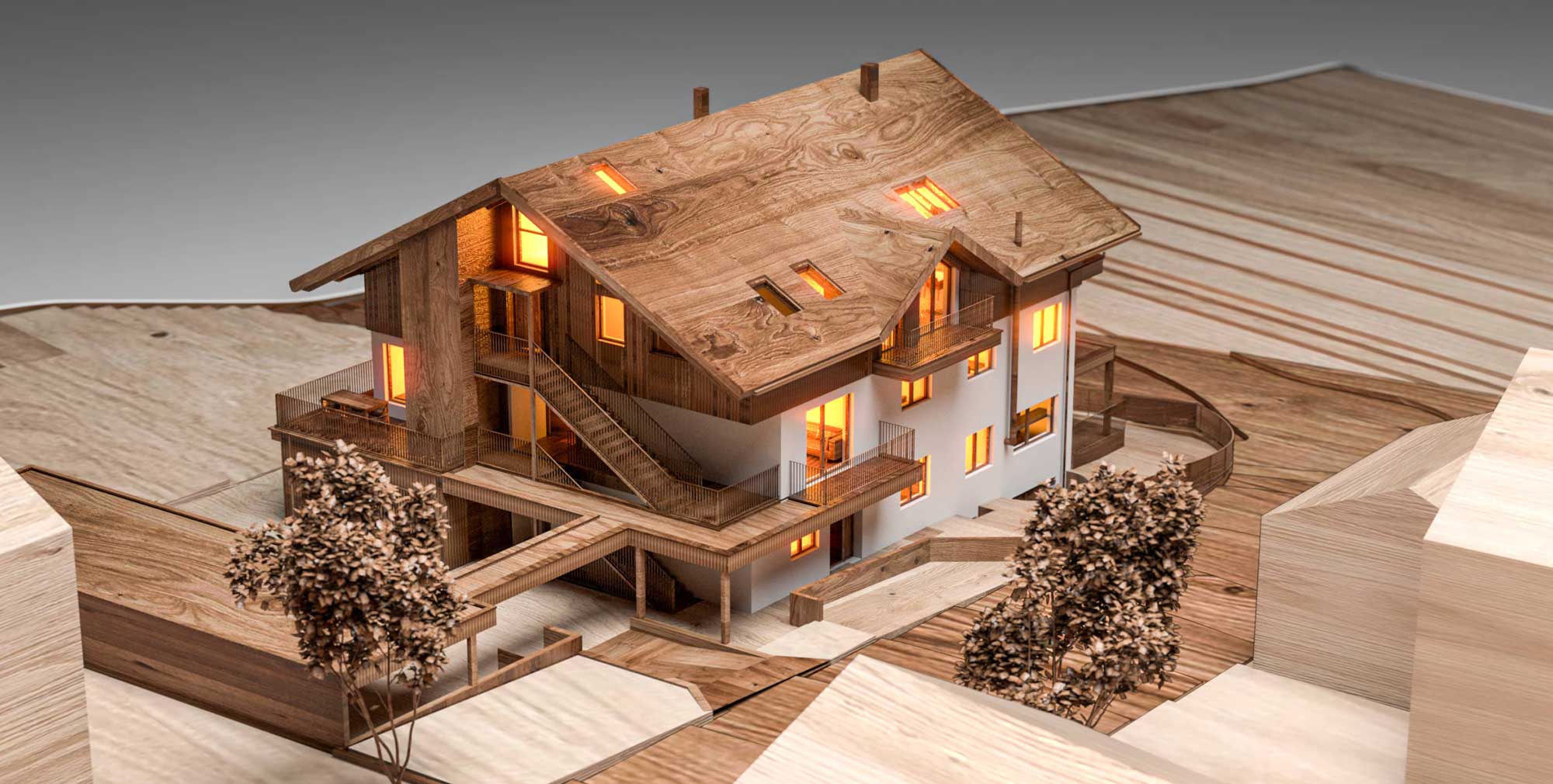 Mehrfamilienhaus Bayern | Visualisierung Planung Hausbau | Architektenhäuser