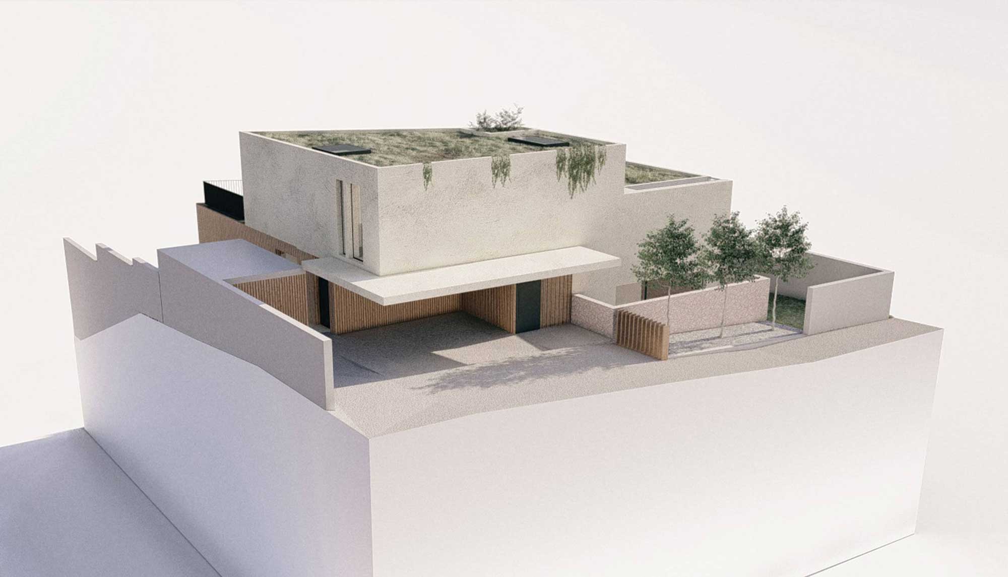 Hausansicht | Haus Planung | Innsbruck Umgebung, Tirol | Haus bauen Ideen | Visualisierung