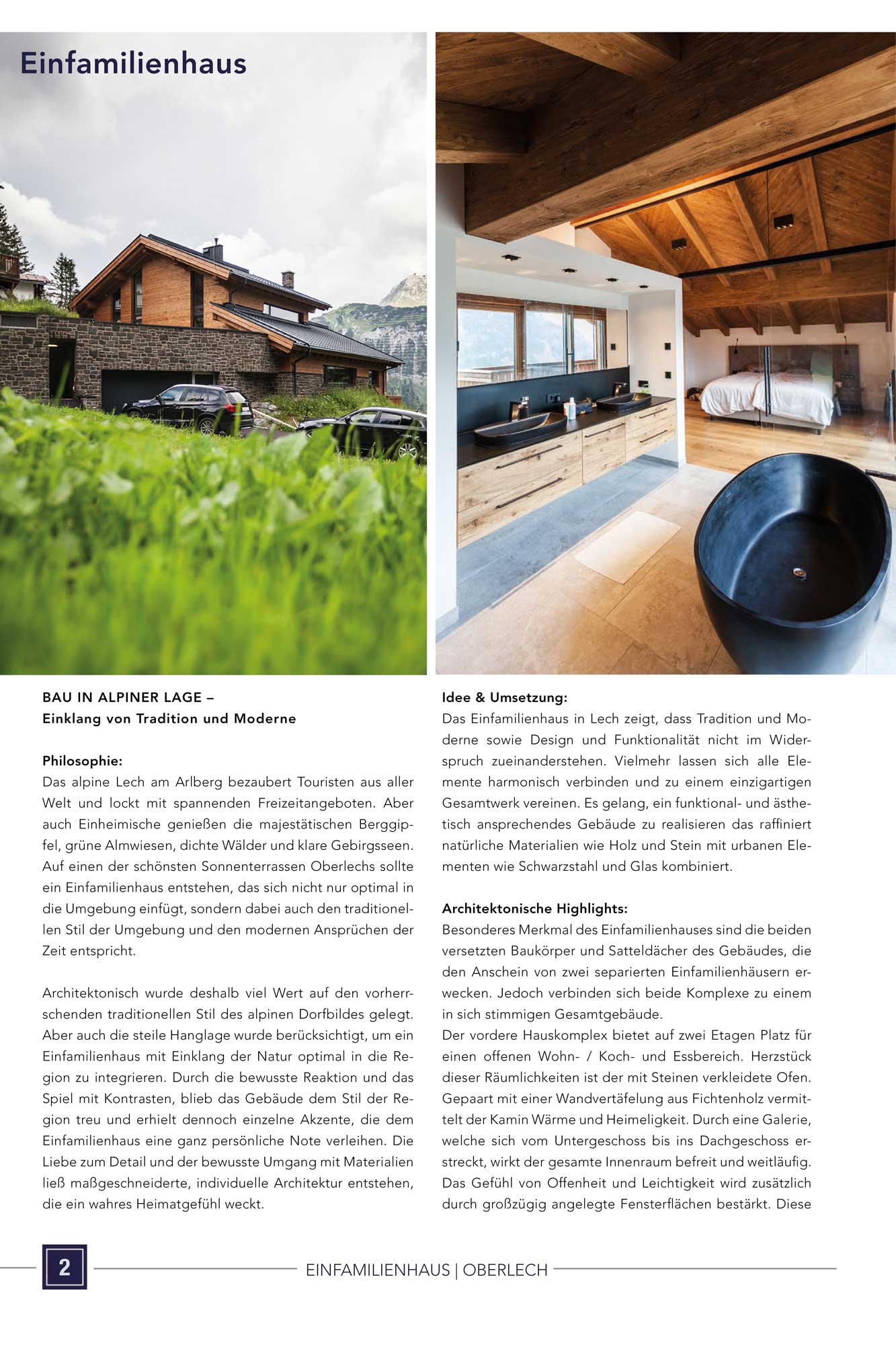 Pressebeitrag im Architektur Spektrum September 2020 | Haus in Hanglage | Projekt von SNOW, Tirol & Kärnten