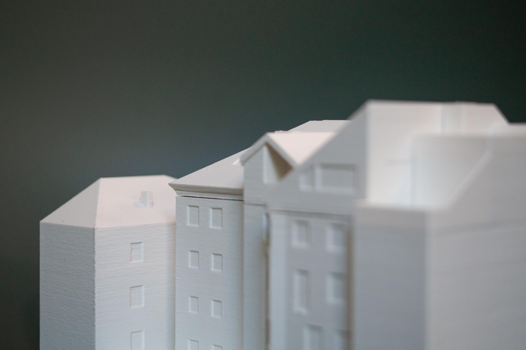 Abteilung Architektur - Einfaches Model Ansicht von Links Oben - Architekt:innen aus Kärnten und Innsbruck