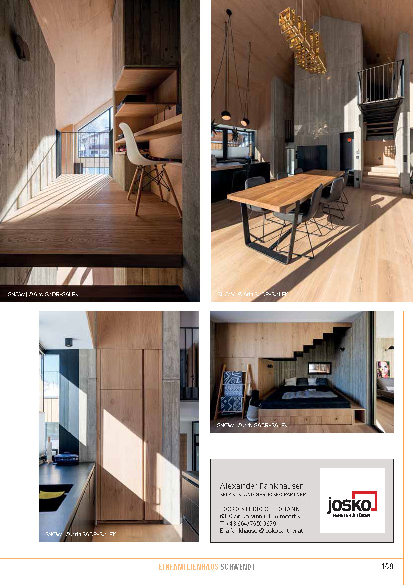 Artikel Architektur News Einfamilienhaus Neubau Holzbau Innenansicht