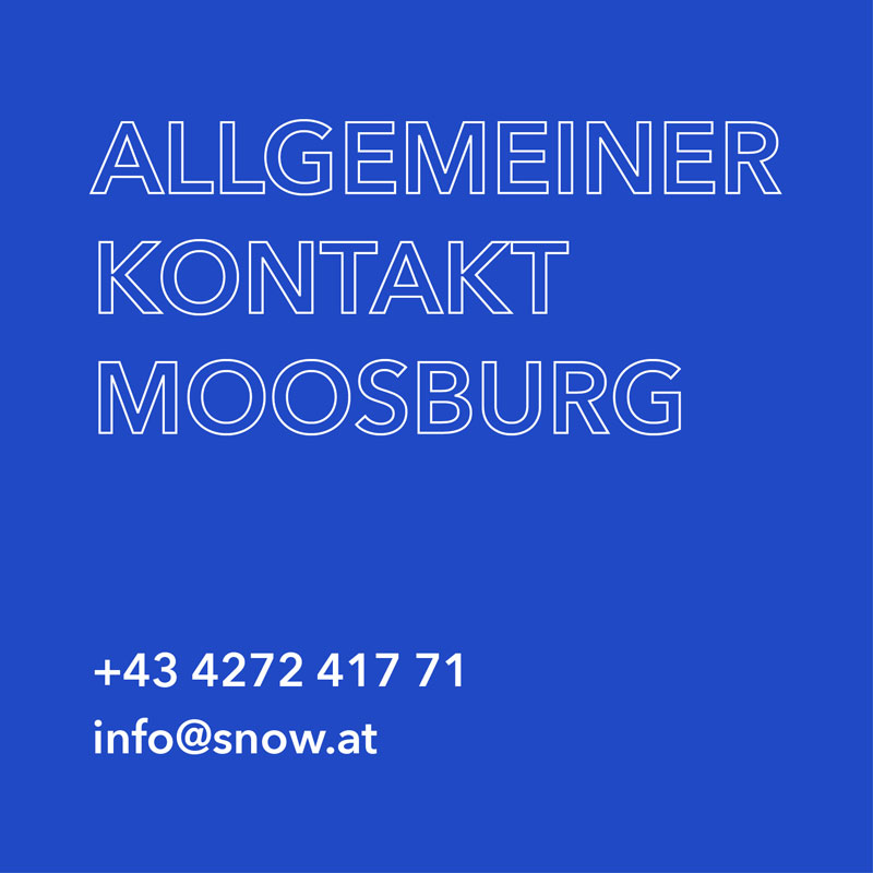 Allgemeiner Kontakt SNOW ARCHITEKTUR Moosburg | Tel: +43 4272 417 71 | E-Mail: info@snow.at